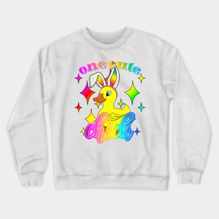 One cute chick Crewneck Sweatshirt